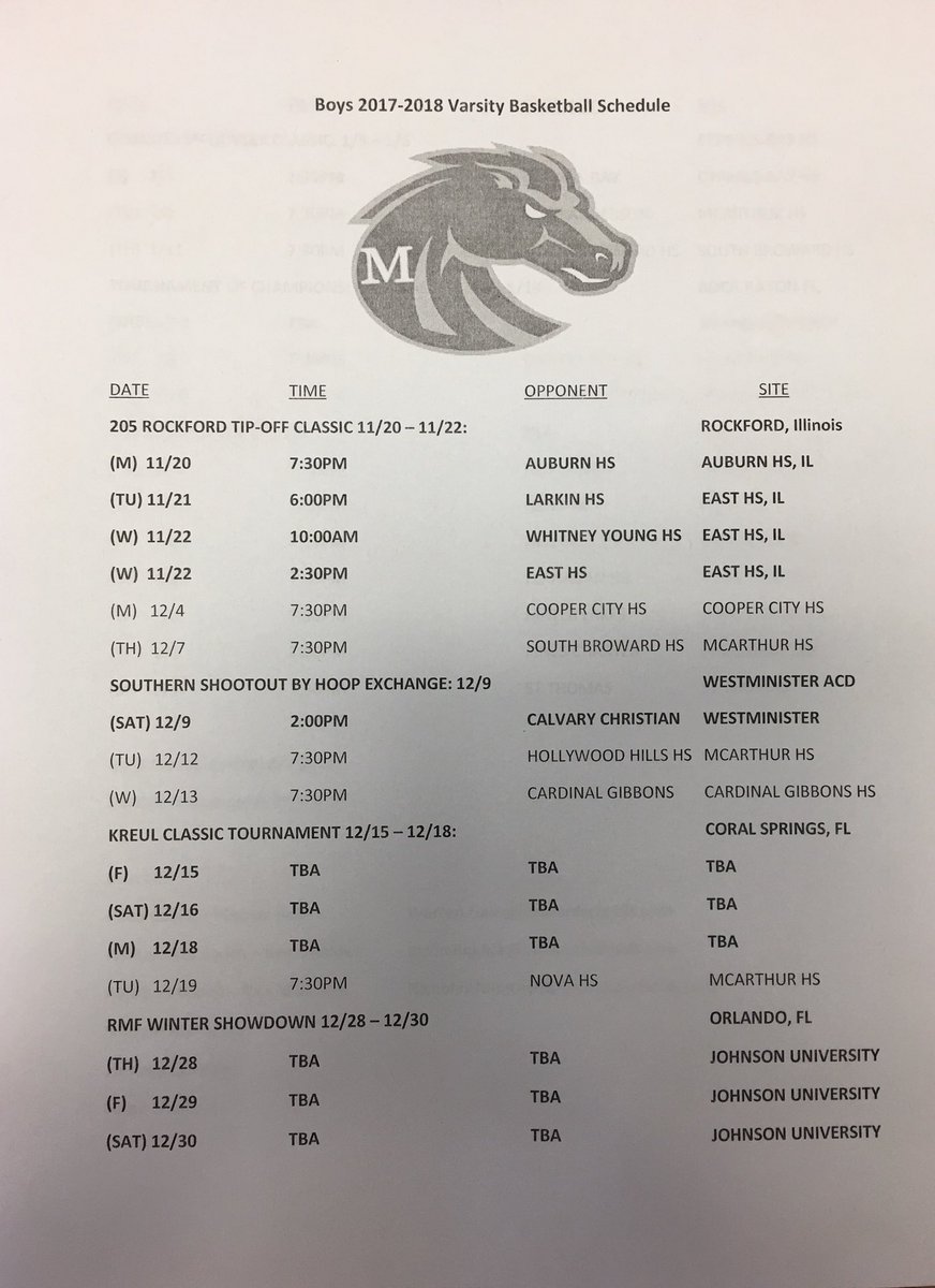 MCA_Hoops's tweet photo. Basketball Season is here! McArthur fans please come out and support our boys! #MACNATION 🐎🏀 https://t.co/B7ceYmNfxN