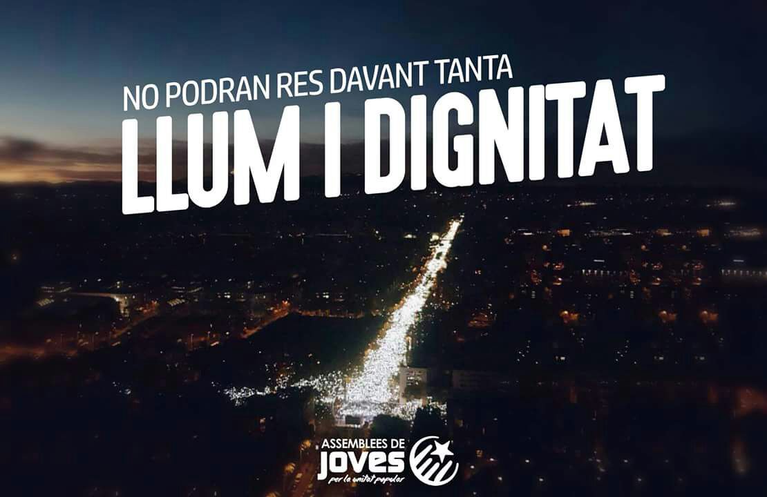 ⏩No podran res davant tanta llum i dignitat!

El jovent català seguim lluitant per la vostra llibertat i en defensa de la República!