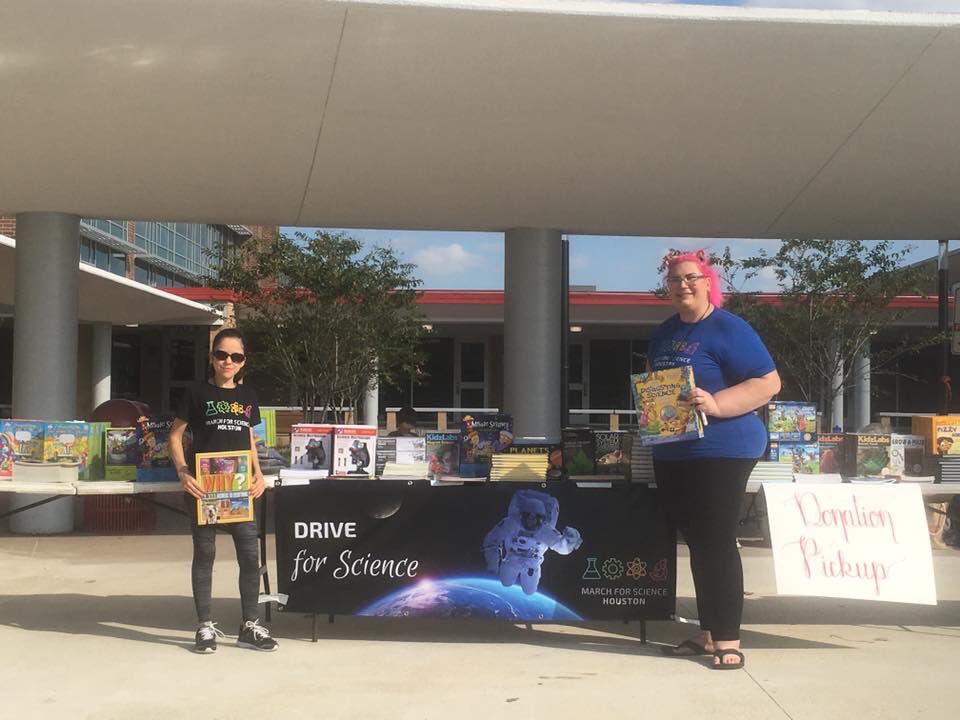 MarchForSciHou's tweet photo. #DriveForScience was wonderful and beautiful. An enormous thank you goes out to @commitforlife, @BeTheMatch, #KinshipCare, all the students from @UTHealth, @bcmhouston, and the #AnitaBorgInstitute, all of our #VDVRs who helped register people to vote...and...
#ScienceMarchHou https://t.co/y2CwgVf534