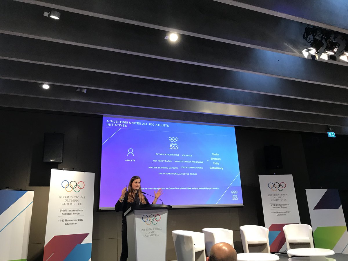 AngelaRuggiero's tweet image. Awesome 👏 8th IOC International Athletes Forum in Lausanne- over 100 global athlete reps talking athlete rights and responsibilities in sport  #Athlete365 #iocac