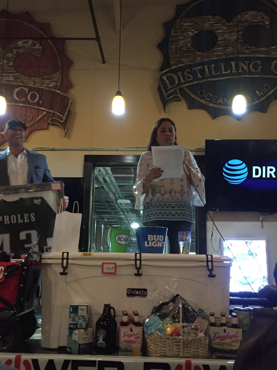 What a great turn out for the <a href="/DelmarvaAces/">Delmarva Aces</a> Auction Night At OC Brewing Company! We are happy to be a part of such a great fundraiser. #ocbc