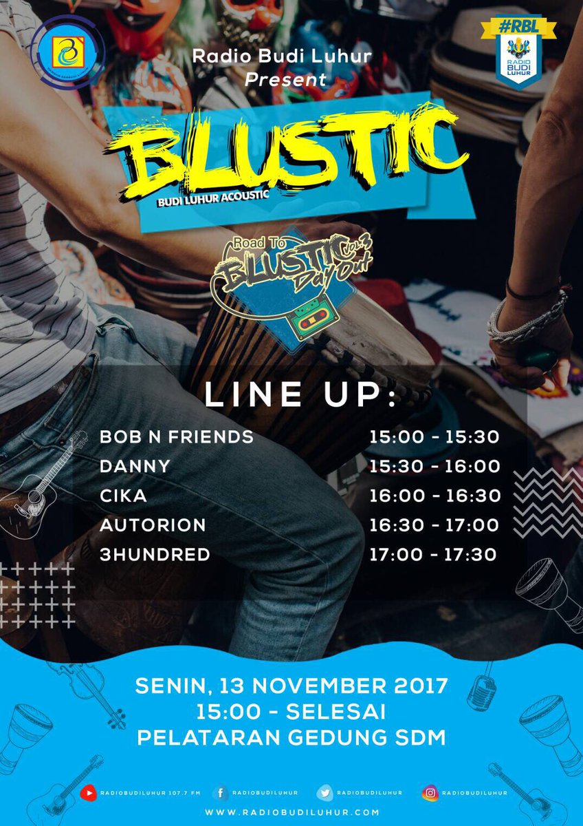 Senin 13 nov 2017 kita live akustik di <a href="/RadioBudiLuhur/">Radio Bajak Laut</a> 🙏