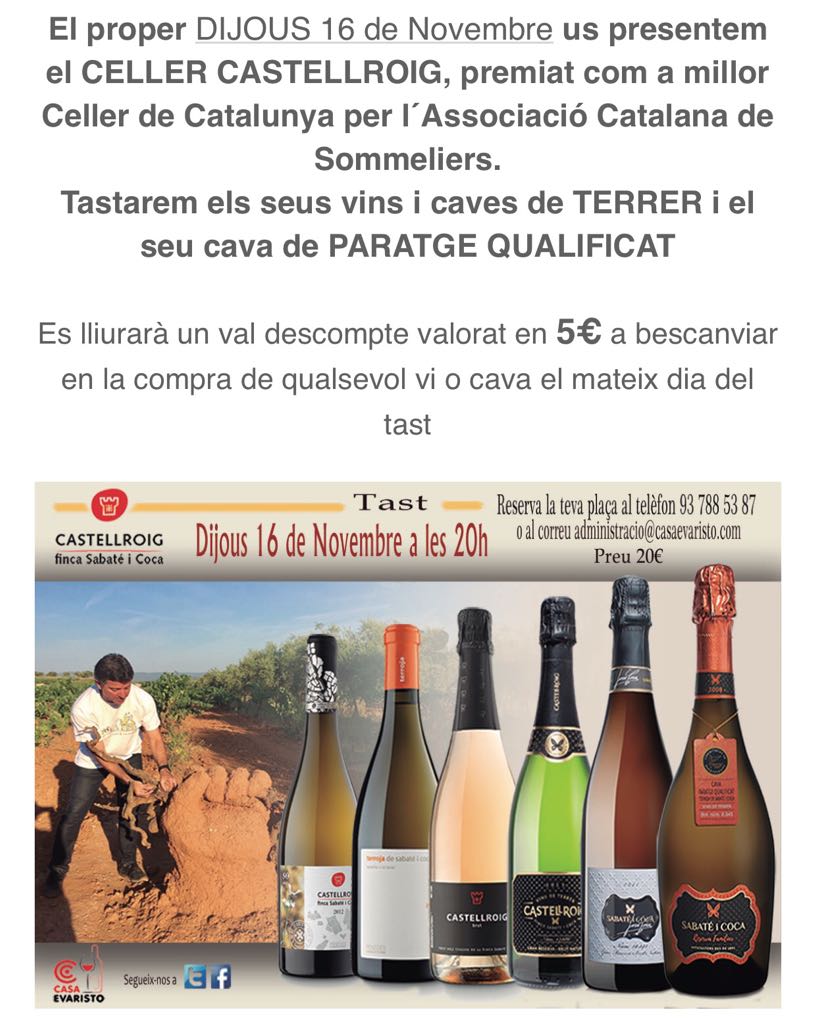 singularlabel's tweet photo. #Winelovers #Terrassa @casaevaristo @castellroig @marcelsabate #cavadeparatge #vicatala #celler https://t.co/HbazmT9UCE