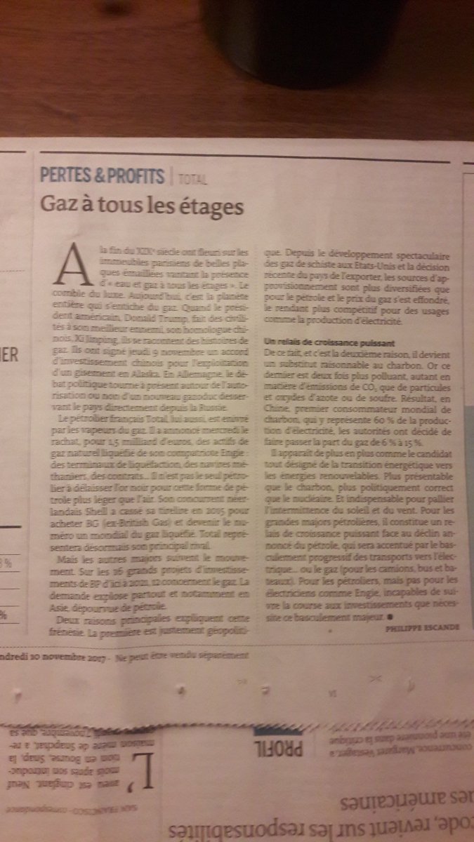 TOTAL racheté actifs gaz liquéfié #engie #gaznaturel #mixenergetique