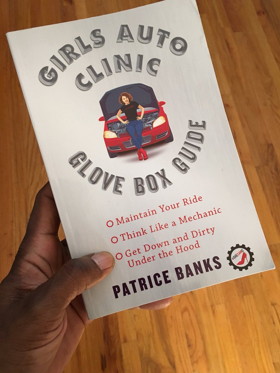 AlfredEdmondJr's tweet photo. #NowReading The @GirlsAutoClinic Glove Box Guide by Patrice Banks.
#books #girlpower #cars #tapthefuture #mltapthefuture #shecanics https://t.co/oqjJYV1XSB