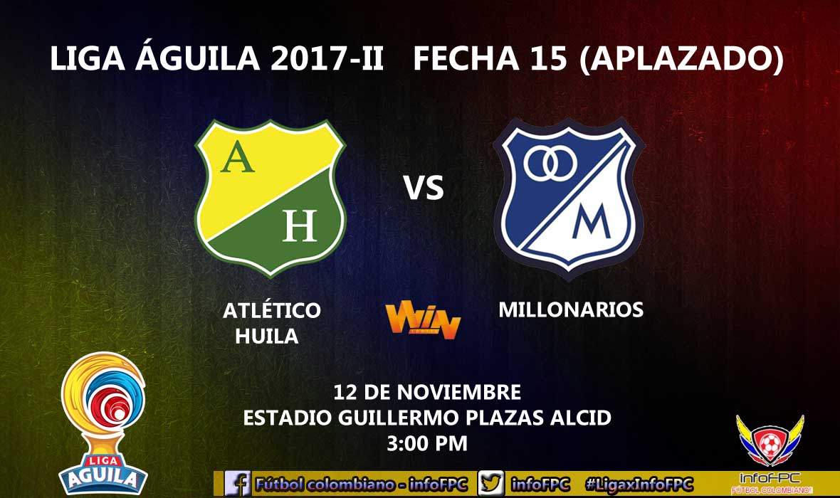 infoFPC's tweet photo. ¡HOY HAY ACCIÓN EN LA LIGA ÁGUILA!
@AtleticoHuilaof recibe a @MillosFCoficial, con el objetivo de seguir sumando de cara a una posible clasificación a los play-offs. Los de Russo, ya clasificados, se quieren asegurar como cabeza de serie. #HUIvsMIL #LigaxInfoFPC https://t.co/zx7YdU7iTs
