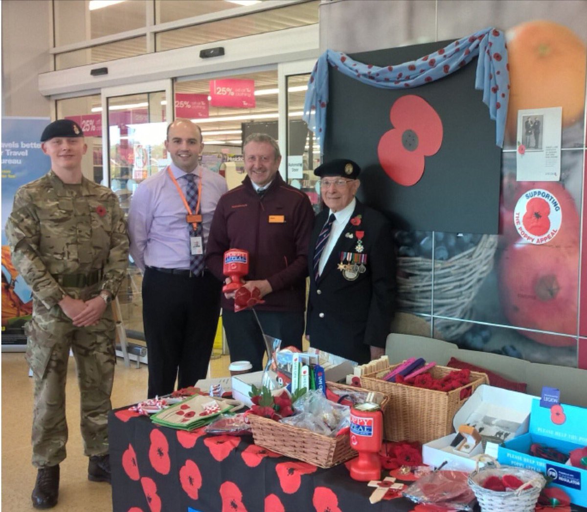 SainsburysNews's tweet image. It's our 23rd year supporting the #PoppyAppeal to help servicemen and women #RemembranceDay @PoppyLegion @poppyscotland