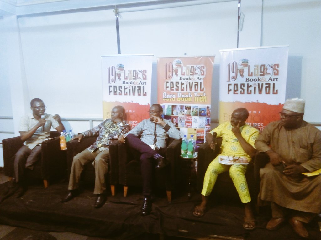 Labaf1's tweet photo. "Nigerian Literary Critics are dying" "The University has failed in its job to train critics "Olatunbosun Taofeek(Writer, Critic) at Art Stampede #LABAF2017 "Is The Critic Dead in the Nigerian Literary Firmament" #criticism @AsiriMagazine @olatunbosuntao1 @dejitoye @TAkinosho https://t.co/sF8gK0tI5e