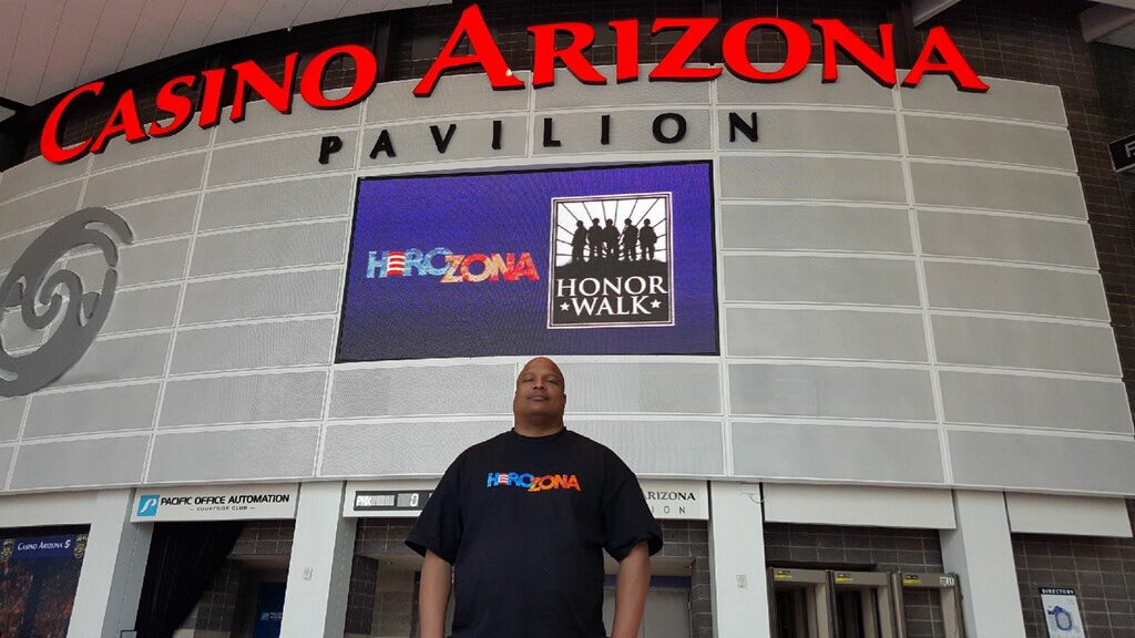 Checkered Flag Run Foundation 7th Annual HeroZona Honor Walk finishing the weekend walking in Honor of a Veteran.