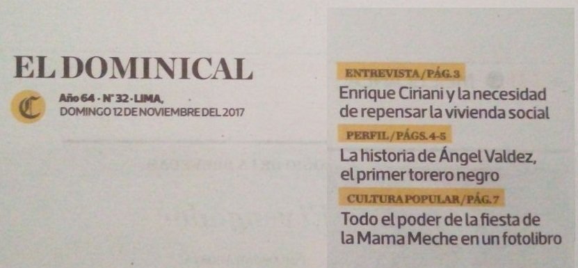 ave_editora's tweet image. Muchas gracias por la nota de hoy, amigos de @ElDominicalEC  Esperamos que todos nos puedan acompañar en la presentación este viernes 17 a las 6.30 p.m. en el Club Áncash (Horacio Urteaga 660). @radulescuxm