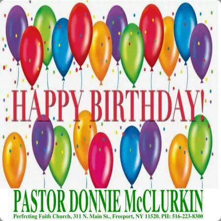 Wishing our very own Pastor Donnie McClurkin a Happy Birthday!!! Thank You for all you do            