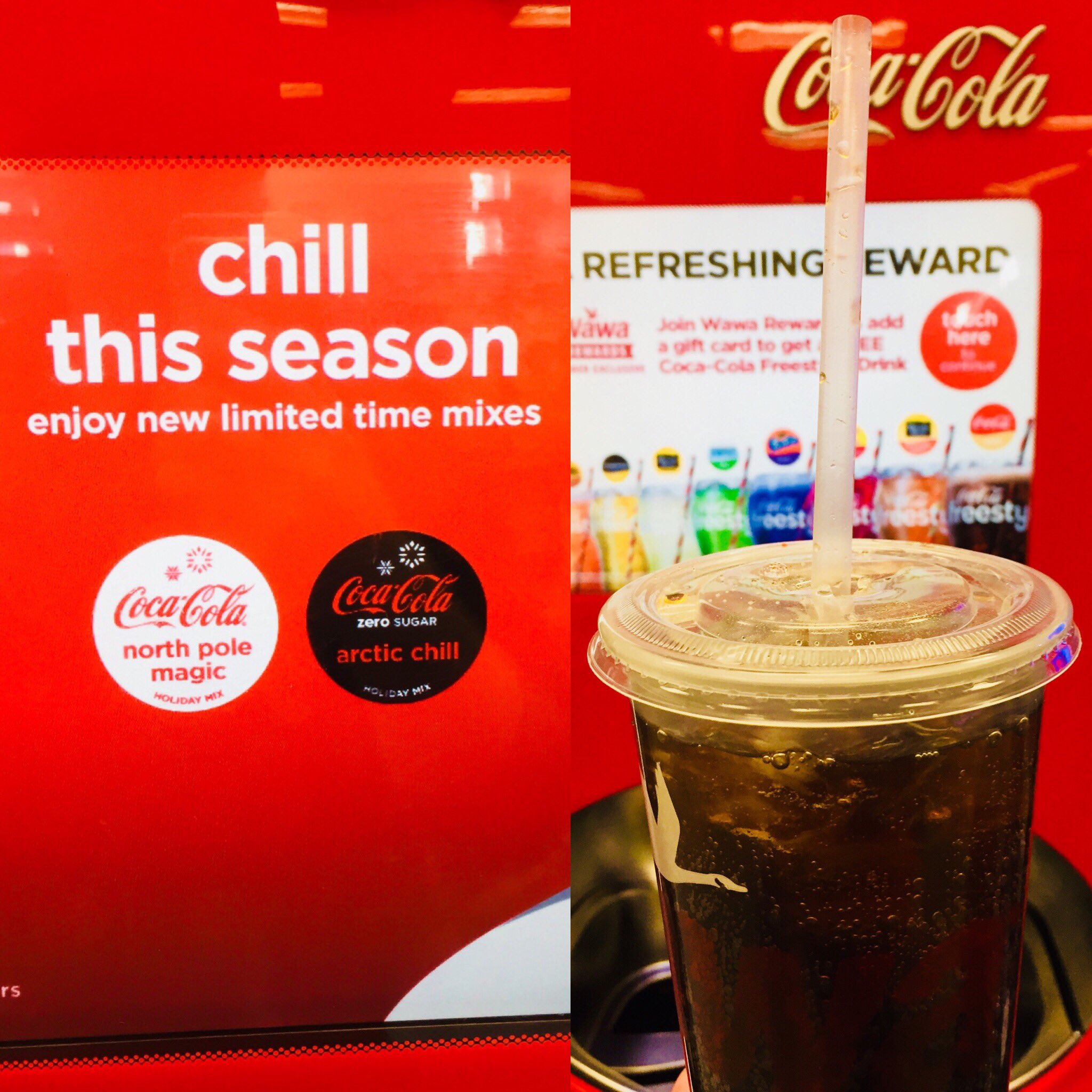 JAY on Twitter "The Coke Freestyle machine has holiday mixes again