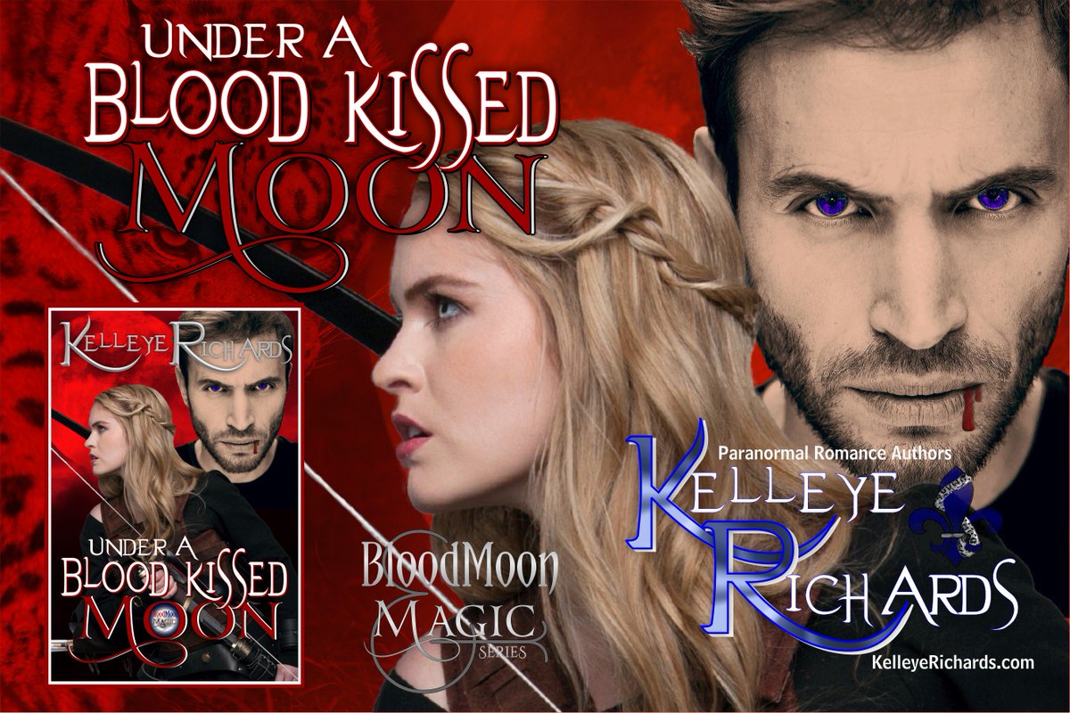 KelleyeRichards's tweet photo. Enter the world of sensual, mysterious, and oftentimes quirky paranormal. Filled with vampires, witches, shifters, and more! Under A Blood Kissed Moon by Kelleye Richards (BloodMoon &amp; Magic Series Book 1) #SexyShifter #AlphaVamp #ParanormalRomance eBook on sale now for just $4.99 https://t.co/uFdASFumyI