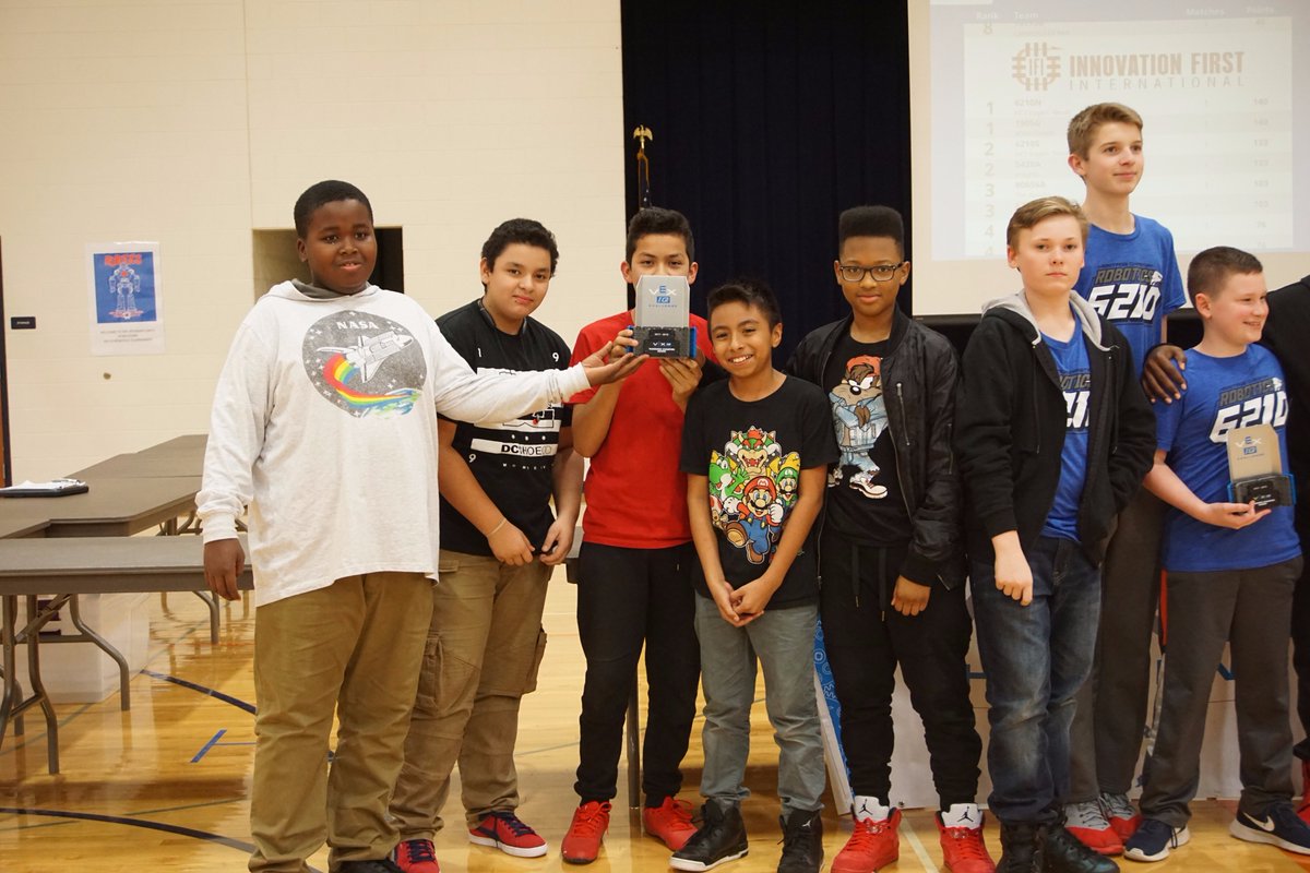 imsanorth's tweet photo. What is an early huge success for our Middle School Robotics Team who won #VEXIQ Teamwork challenge on Saturday and qualified for the State Championship. Congratulations guys. #weareconcept https://t.co/qzoe679wq2