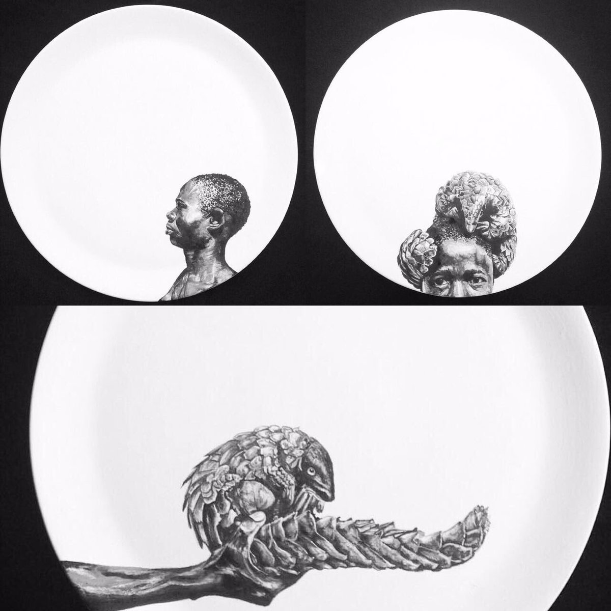 PlatterProject's tweet photo. Check out our beautiful pangolin platters from #ThePlatterProject @carteblanchetv @bonglez @DerekWatts @leadsa @WildAid https://t.co/3H7ZVnTKEZ