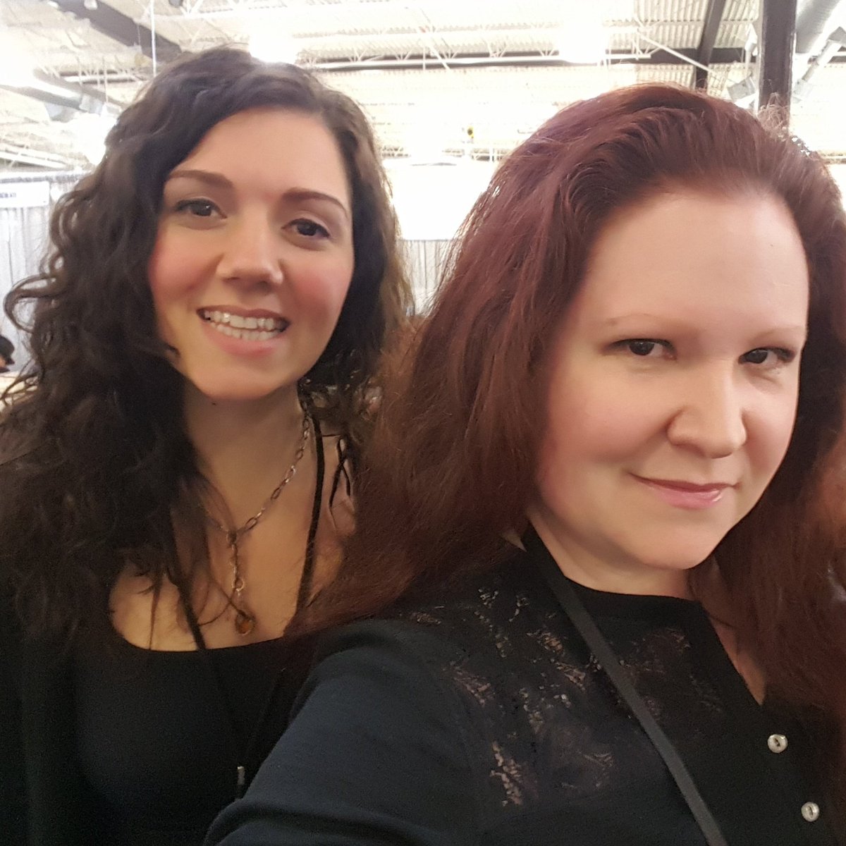 #thechocolatejournalist #sharonterenzi <a href="/SharonTerenzi/">The Chocolate Journalist</a>  and I doing what we do best... working our hair...errr..I mean learning more about #craftchocolate, of course! 😉😉😉 <a href="/nwchocolate/">Northwest Chocolate</a>  #nwchocolatefestival2017 #nwchocfest2017 #beantobar #chocolate #chocoholics