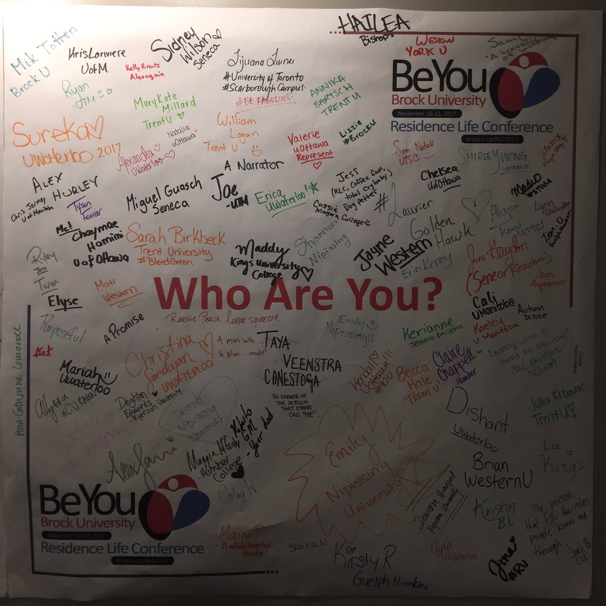 deightonlaw's tweet photo. What a beautiful way to showcase the #BeYou2017 theme of @RLC2017 💙💛 https://t.co/ixd0QUstnt