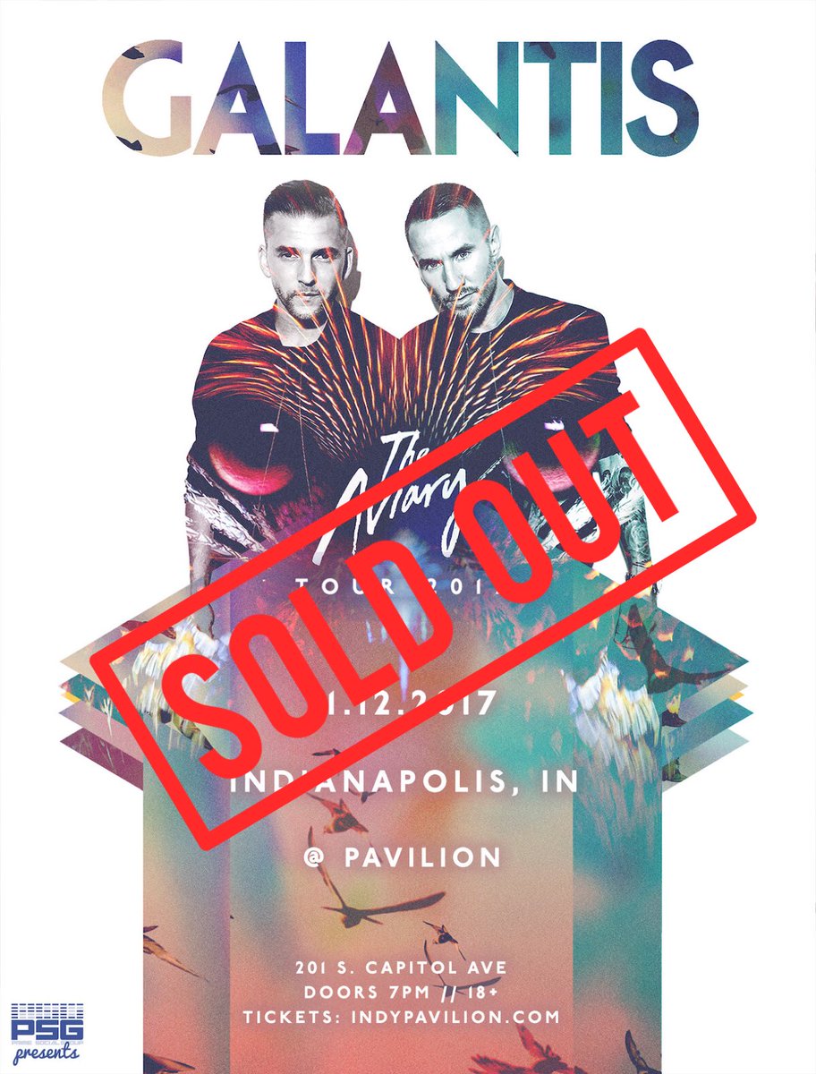 wearegalantis's tweet photo. INDY!! THE AVIARY TOUR= Sold out tonight 😃🙏🏻🙏🏻 See u soon!!  #Seafoxnation 🕊 https://t.co/6FD02dGL7j