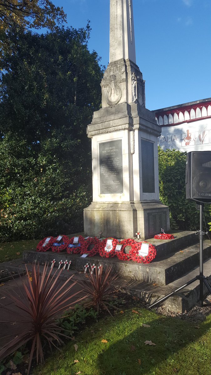 Thanks to all who came to remembrance in such a chilly morning