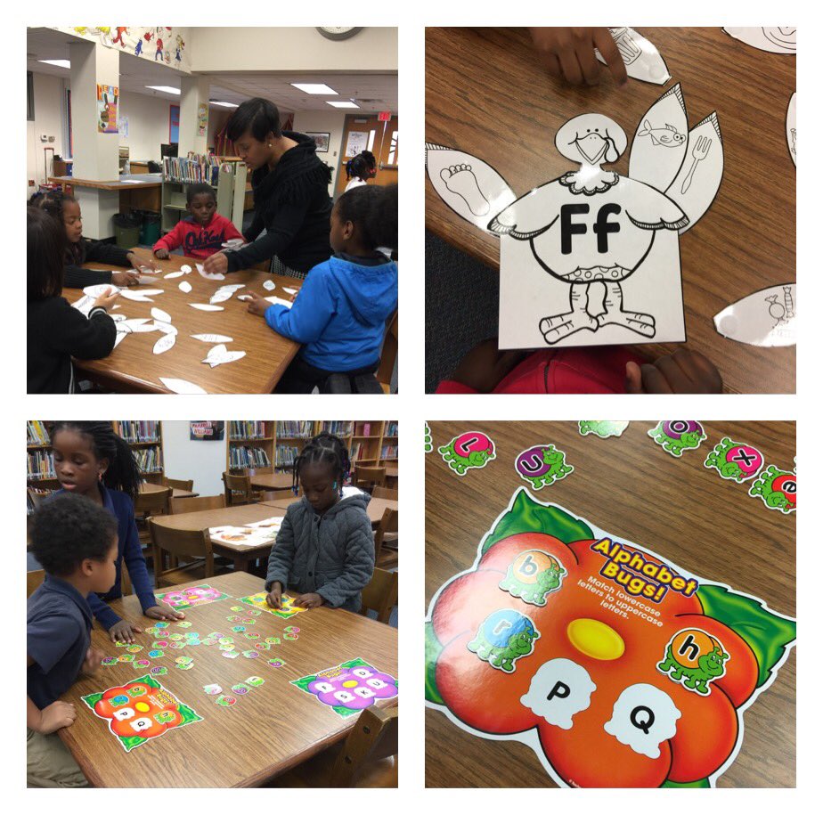 DISDConrad's tweet photo. Kinder in the Library recognizing beginning sounds upper &amp; lower case letters! @MRamirezDISD #ourLibrarianrocks #MsLundy https://t.co/LdNOV6AfHY