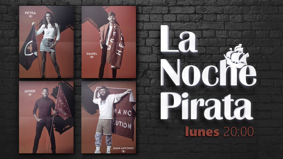 Este lunes en <a href="/lanochepirata/">La Noche Pirata</a> nos visitan <a href="/DanielGHRV/">Dilon Brabo</a> @PetraGHRV @JuanGHRV y <a href="/JavierGHRV/">Javier Eneme</a> de #GHRevolution #GH 📺 ¡La que vamos a liar! - Toda la información sobre cómo vernos en pridechanneltv.com - Os leemos en el hashtag #lanochepirata