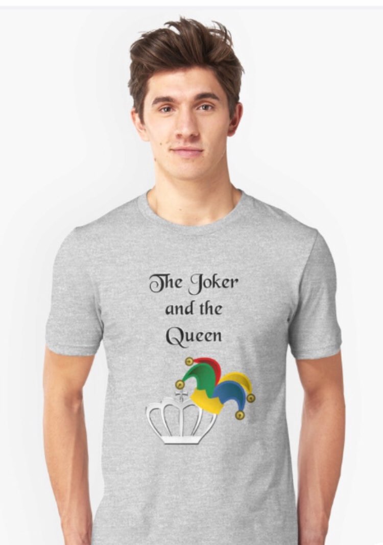 JokerQueenPod's tweet photo. New Joker and the Queen shirt available.  What do you think?
https://t.co/PBFYPGRSHp https://t.co/fmFX2yoVfR