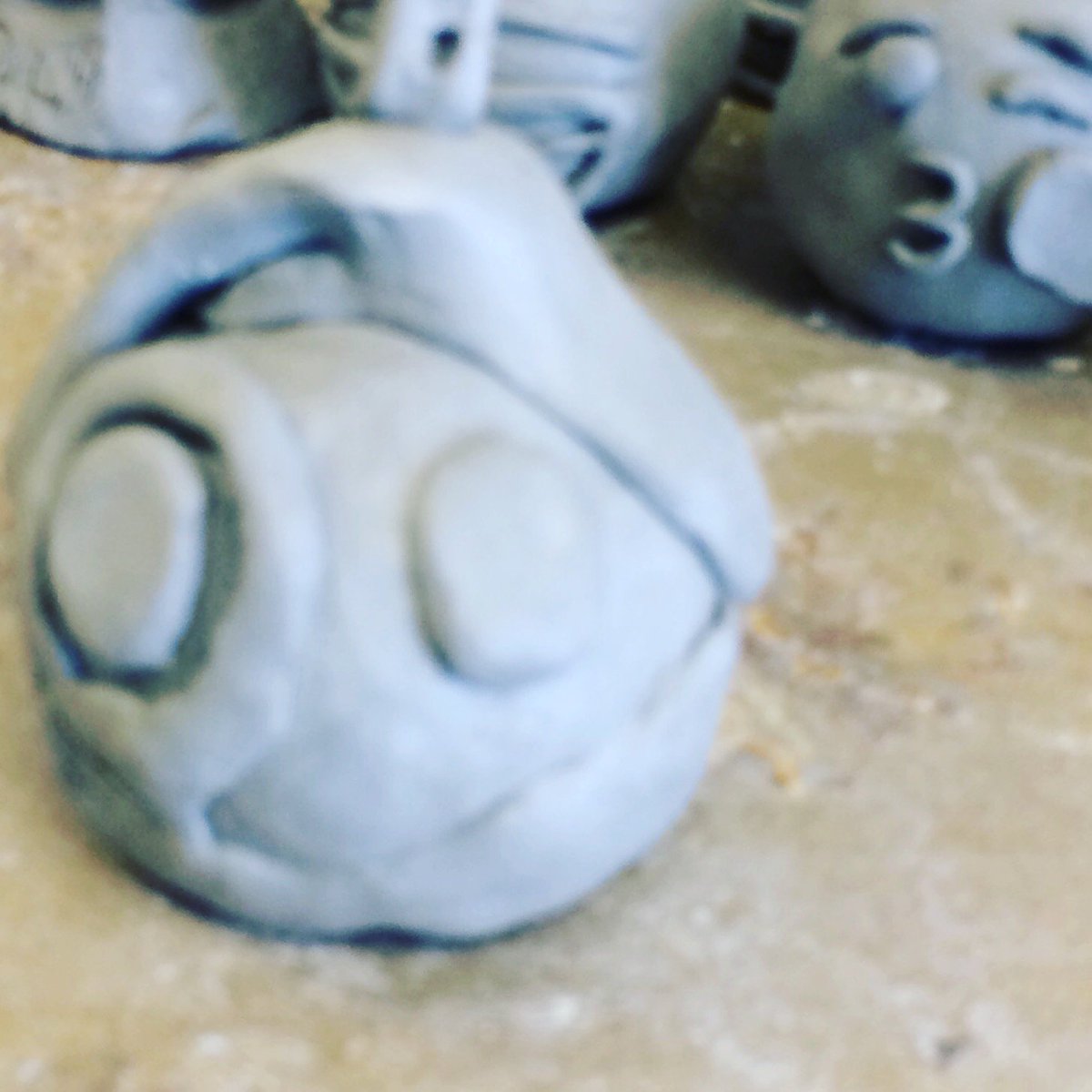 #5YearsOfJack hey Jack look what I made in ceramics for you, it’s a emoji Christmas decoration for the tree. It’s going to dry then I’m going paint it.