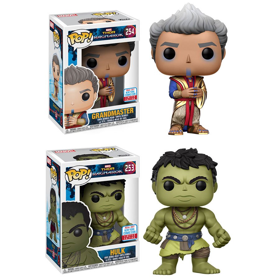 RT &amp; follow <a href="/OriginalFunko/">Funko</a> for the chance to win an #NYCC 2017 exclusive Grandmaster and Hulk Pop! prize pack! #ThorRagnarok