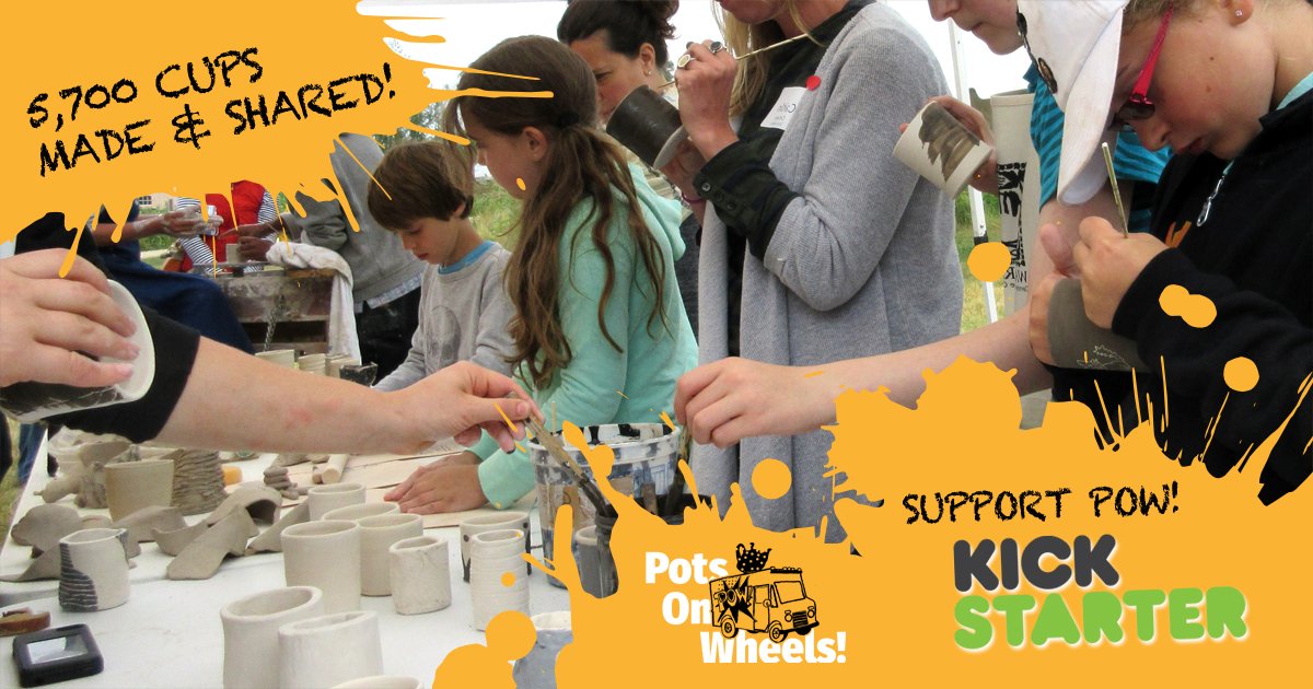 potsonwheels's tweet image. Help POW! #bringtheclay to the people through our Kickstarter. Donate now! kck.st/2lyZRaZ