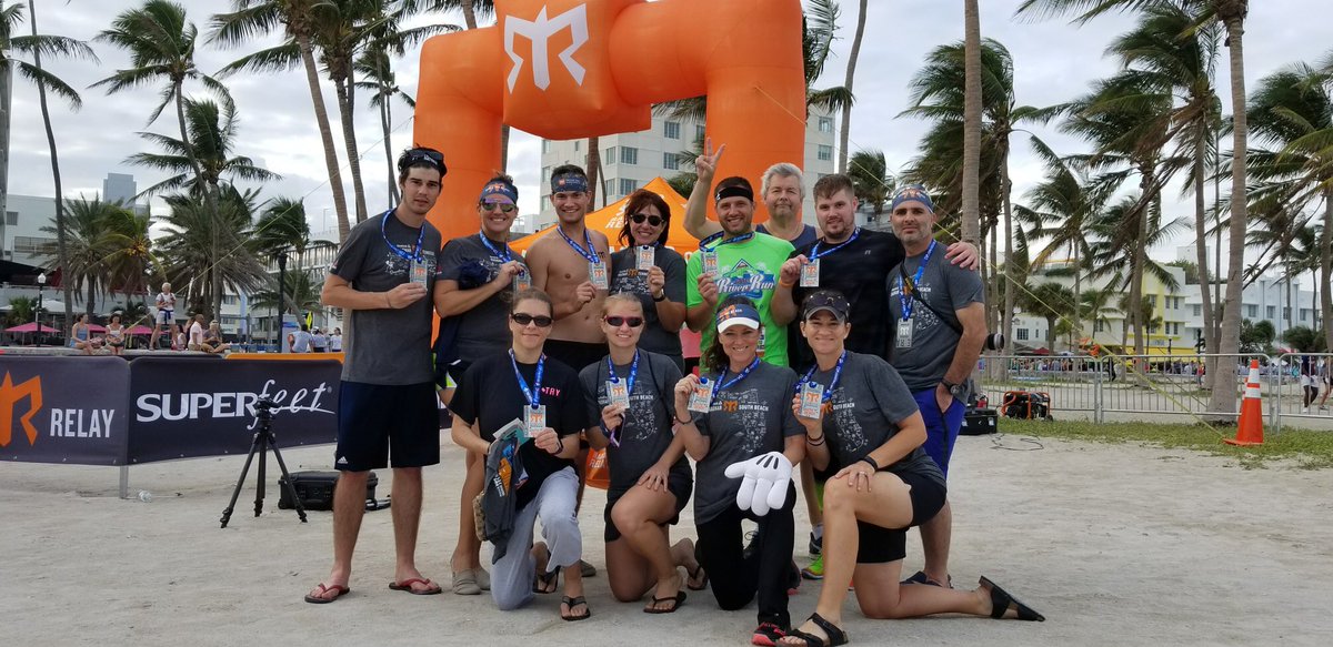 relayaxai's tweet photo. So excited 2have completed Ragnar Race w/ this crew..we ran 200 mi frm Melbourne2Miami thru rainstorms!#tryathletes👣 https://t.co/7M5P5cwSai