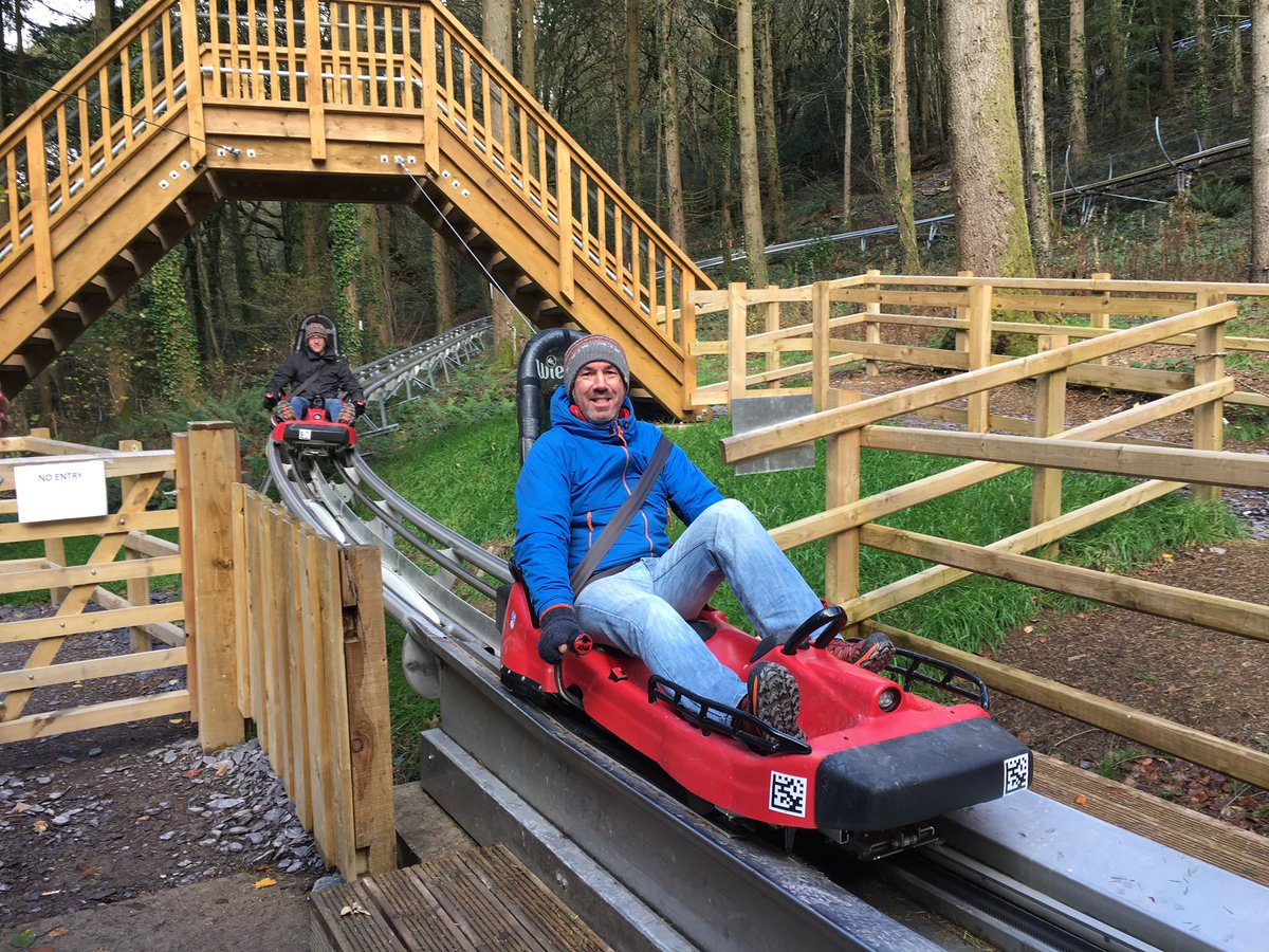 TraceyAnnBreese's tweet photo. A really fun afternoon on the @ZipworldUK #forestcoaster with @Adventures_UK Just a mile up the road from our village #Betwsycoed https://t.co/6rcMkRzQgI