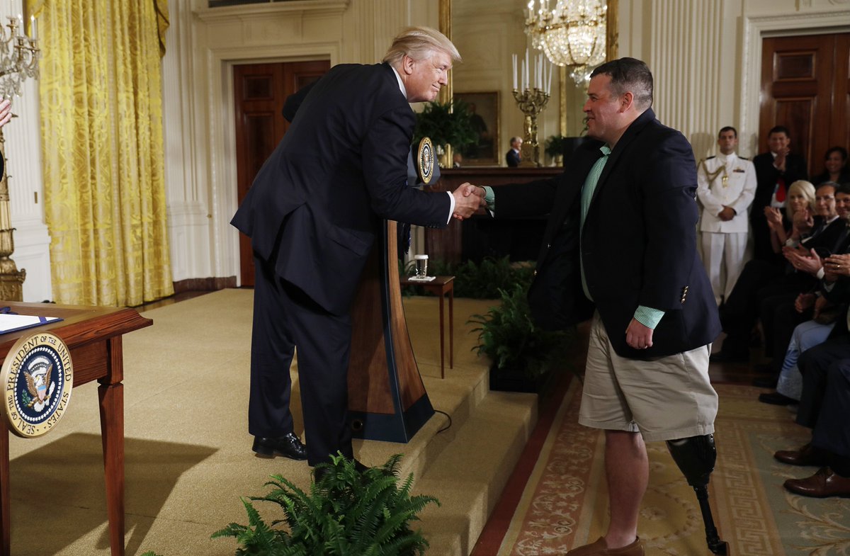 Republicans's tweet photo. .@POTUS has made our heroes his priority. https://t.co/FaWTDF432Q