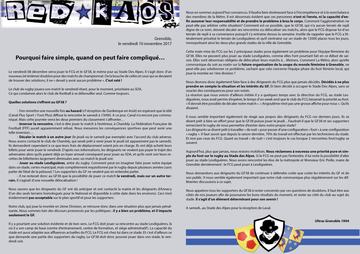 GF_au_SDA's tweet photo. le weekend du 8/9 décembre verra encore un doublon avec le FCG, le RK communique à ce sujet! 
Merci de faire tourner ! https://t.co/1wy2Hd2WWj