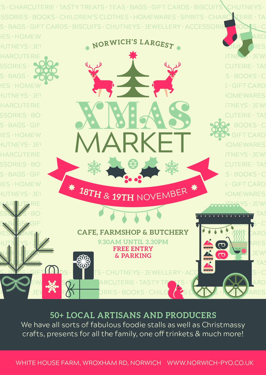 norwichpyo's tweet photo. Food, crafts and beautiful gifts next weekend @norwichpyo #norwichchristmas #ChristmasMarket #local https://t.co/586JfXEpgd