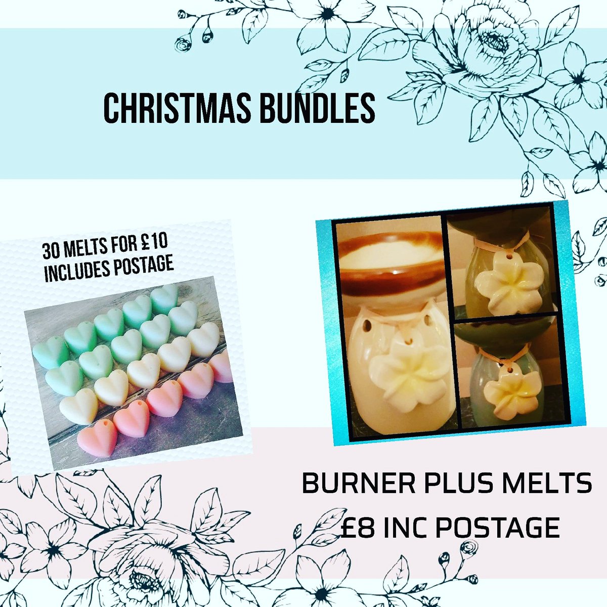 candlesiow1's tweet photo. Burners 4 of each design #Christmas #Present #mum #candle #Bundle #melting #wax #meltingthings #melt #waxmelt #stressreliever #aromatherapy #soothing #relaxing #oddlysatisfying #watchitmelt #waxmelts #melted   #homefragrance https://t.co/aXRdNwwpz9