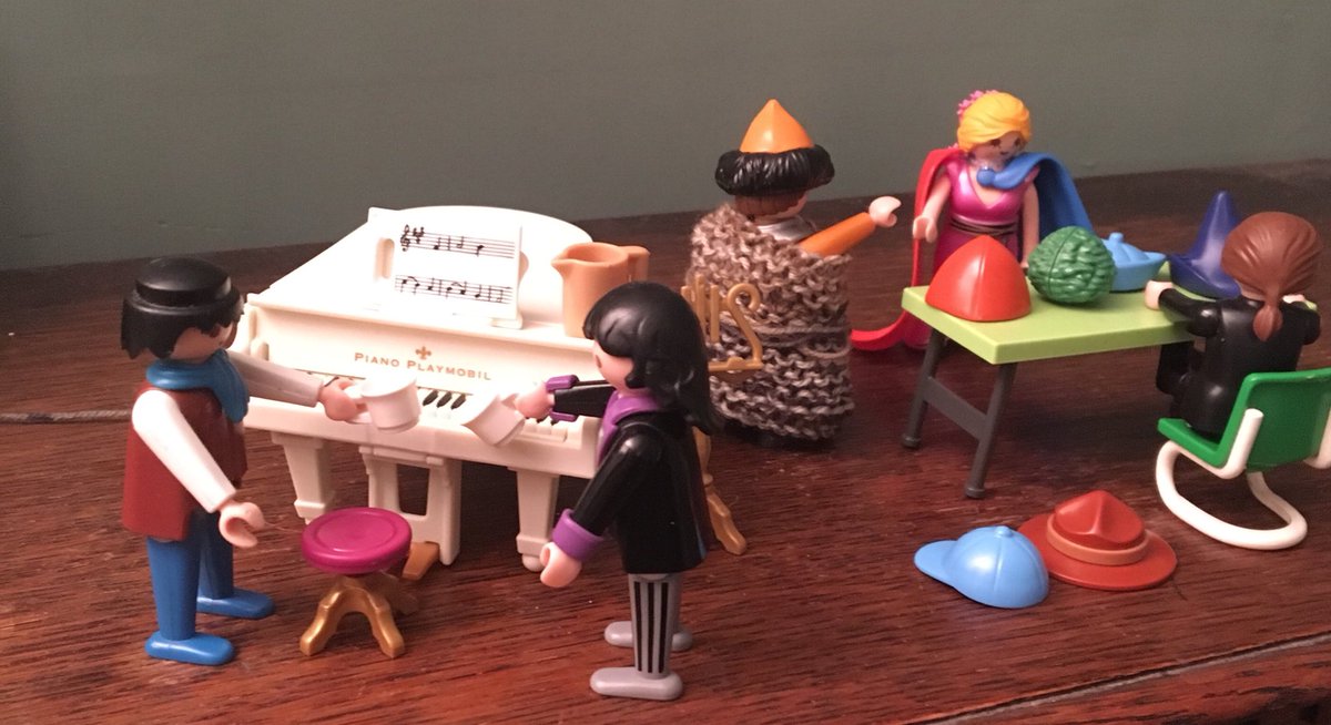 TheOperaLass's tweet photo. It’s so cold. The Opera Singer has swathed herself with the softest scarfs from a wonderful little boutique. The Maestro and The Rep have never ending coffee, The Stage Manager is chain knitting hats and The Mongolian Director sent home for the family heirloom yak blanket. https://t.co/HAWPUG5Quv