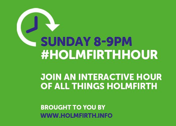 HolmfirthNetwrk's tweet photo. It's #Holmfirthhour time over on twitter, please come join us and tell us your news! https://t.co/O7kSbyxQRp