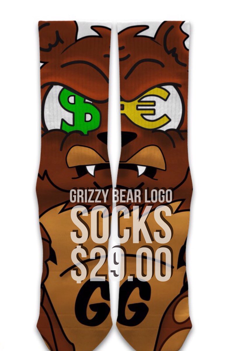 LKI295THREADS's tweet photo. Shop With Us ‼️ This Fall/Winter ‘17
Grizzy Bear Logo 
Socks
$29.00 
DM ✌🏾 ORDER YOUR PAIR TODAY 🐻
#GGC #GrizzyGangClo #GetSomeWantMore #NCCU #NCAT #FayState #WSSU #HBCU #JCSU #UNCP #SHAWU #ECU https://t.co/IHTuj9oZdJ