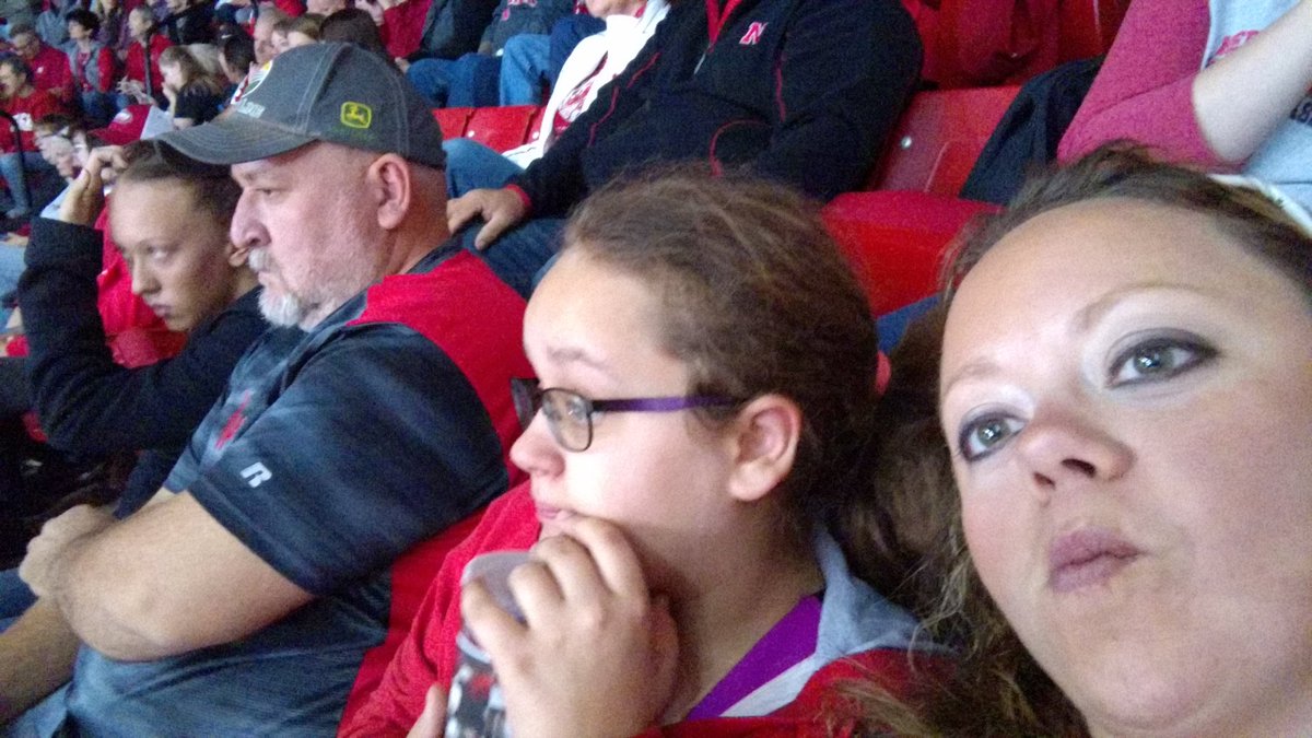 First husker volleyball game!!! #GBR #Huskers