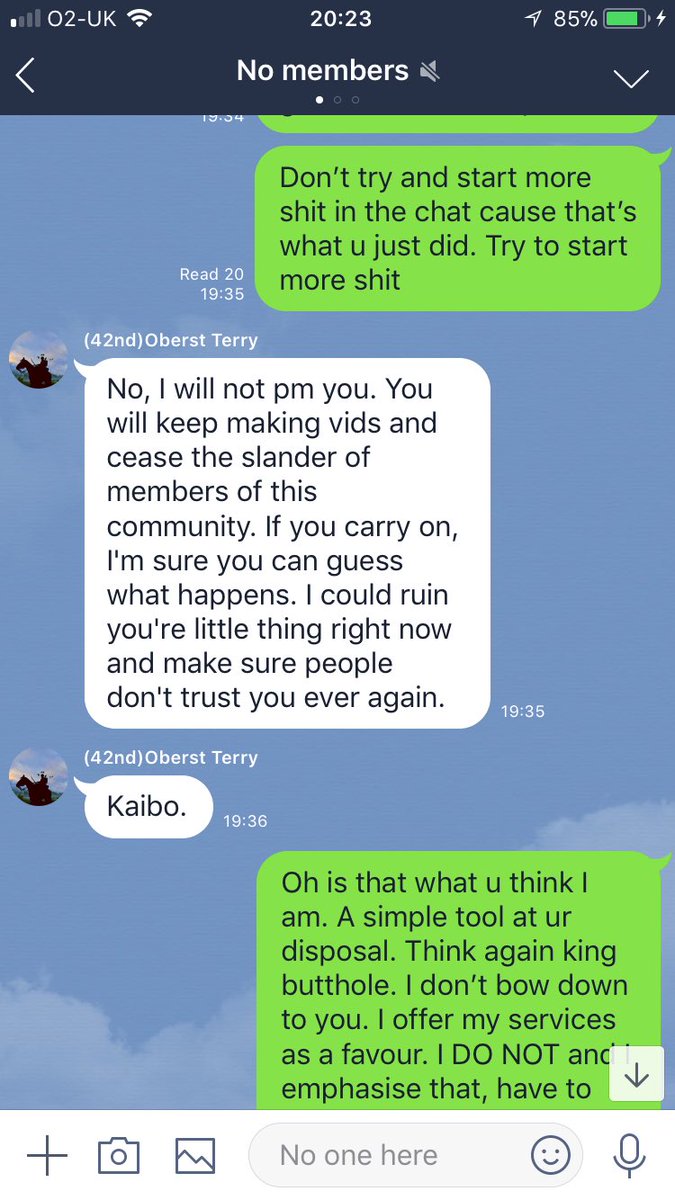 MilsimYoutube's tweet photo. 1/2 - Why is it people who have no authority and have no leverage over you think they can order you around cause of previous milsim on a different f-ain’t game. And are so childish over the whole situation because they know they have no proof for their allegations @MilsimNews https://t.co/8QOjHffAvf