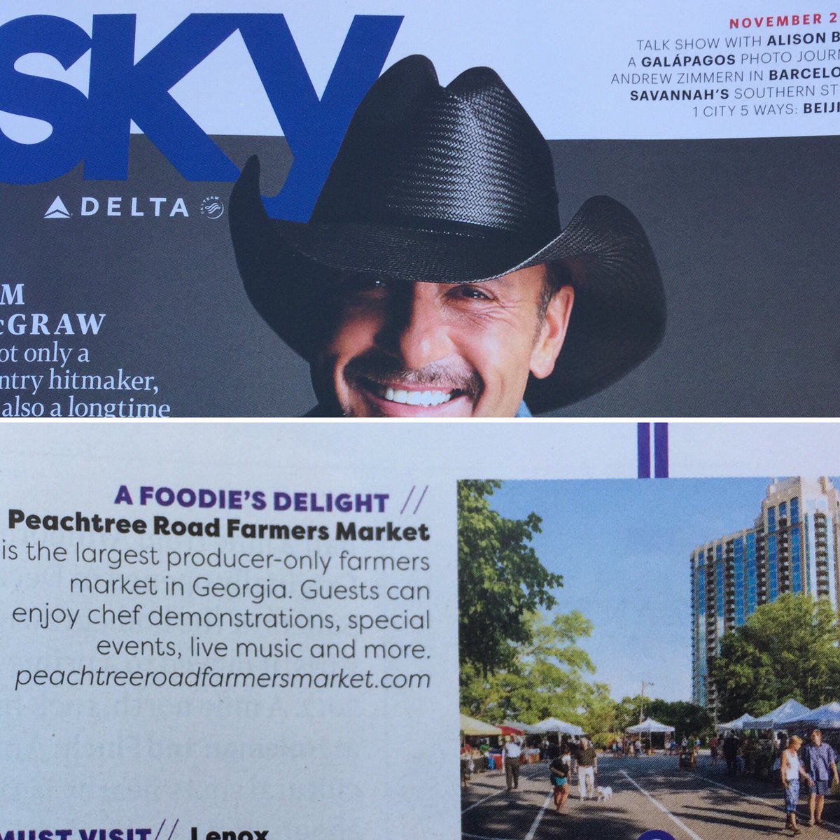 Thanks <a href="/Delta/">Delta</a>! #farmersmarket #shoplocal #atlanta