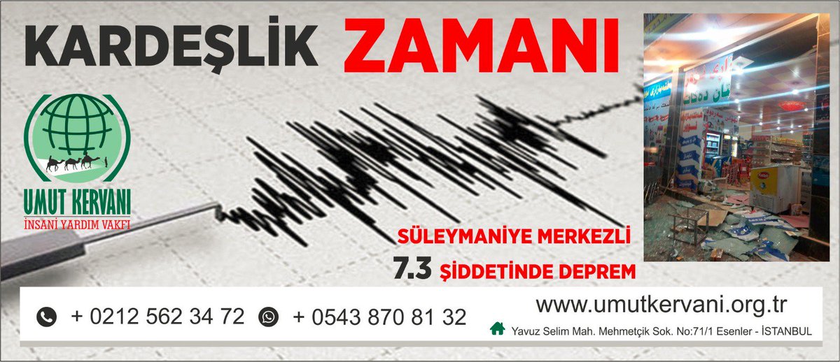 HurEkip's tweet photo. ŞİMDİ KARDEŞLİK ZAMANI!

Süleymaniye merkezli depremden etkilenen kardeşlerimizin yaralarını sarmak için #ŞimdiKardeşlikZamanı!
Umut Kervanı İnsani Yardım Vakfi aracılığıyla yardımlarınızı ulaştırabilirsiniz.
Cenab-ı Allah şimdiden hayrınızı kabul etsin. https://t.co/XOTUNq83i7