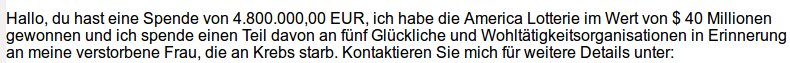 PKoppenburg's tweet photo. How amazing. Some German-speaking Argentinian guy wins $40M in the US lottery, picks 5 random people to give part of his money to. And I get chosen twice! $$$ #HowStupidDoYouThinkIAm https://t.co/1sMs0qI4il