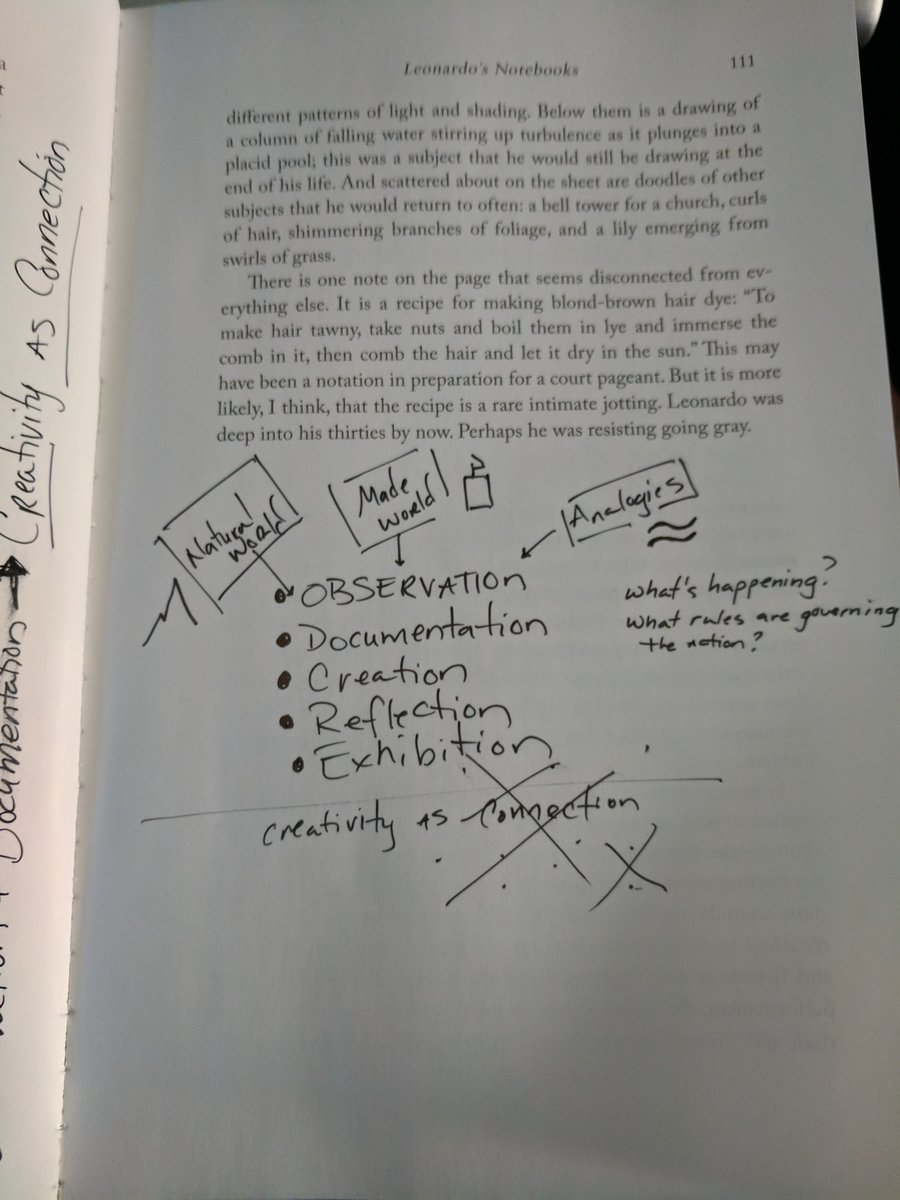 kalebrashad's tweet photo. Not great at algebra or even arithmetic, but through OBSERVATION &amp; DOCUMENTATION Leonardo da Vinci made uncommon CONNECTIONS via Walter Isaacson #CREATIVITYnotMAGIC https://t.co/QvBnp5Dsux
