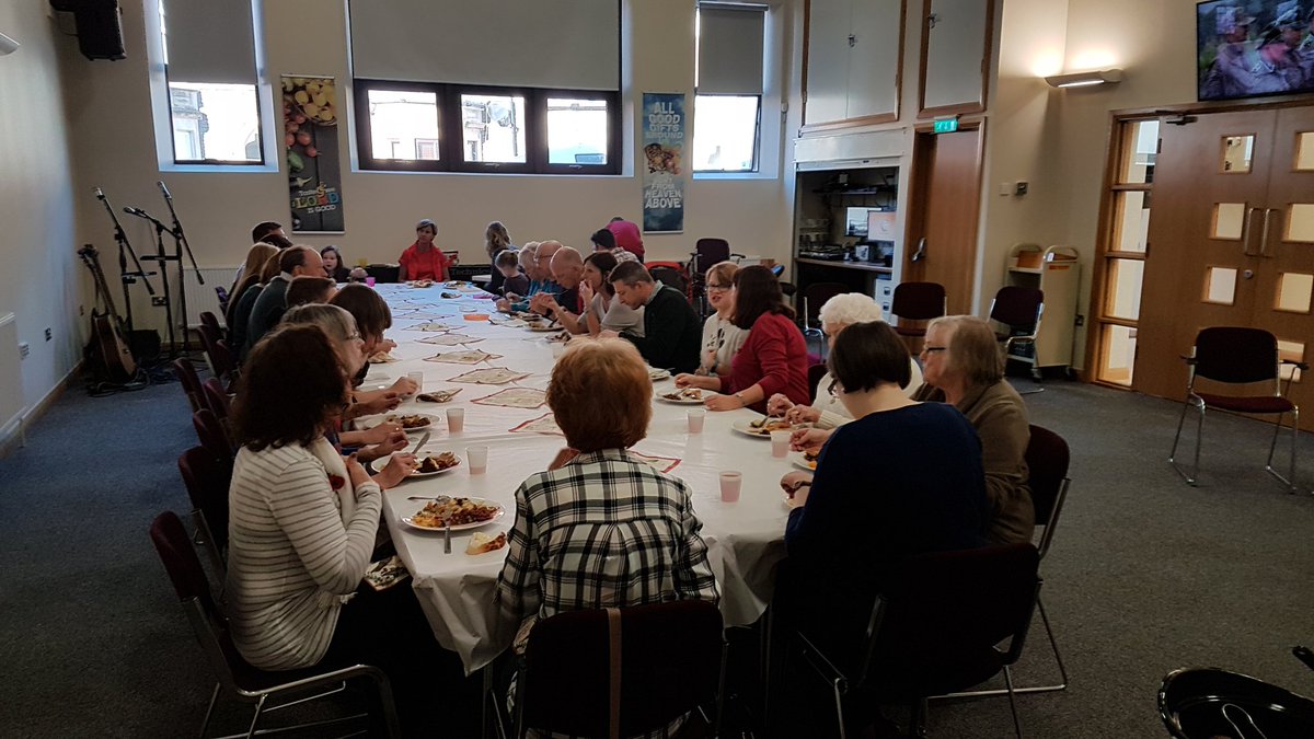 cofgcardiff's tweet photo. We enjoyed our first 'Pot-Luck' lunch today. Great to share a meal together https://t.co/VPlxZ4lrmS