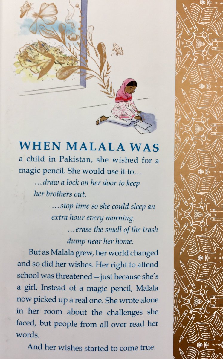 chrisjstahl's tweet photo. Exploring new read-aloud possibilities. Seems like 'Wishtree' by @kaaauthor & @Malala's 'Magic Pencil' are destined to be used together. Hmmmmmmm.🤔 #wishes #dreamsofabetterworld #BeTheChange https://t.co/cinBujTXXG