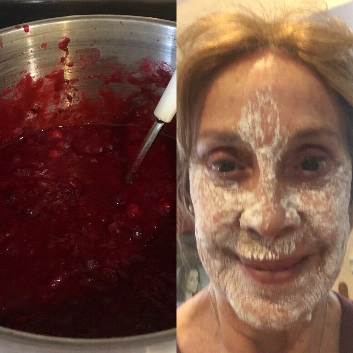 MarayAyres's tweet image. Perfect Sunday. Studying script, homemade cranberry sauce, Home facial. #productiveactor #useoftime #lovetoday