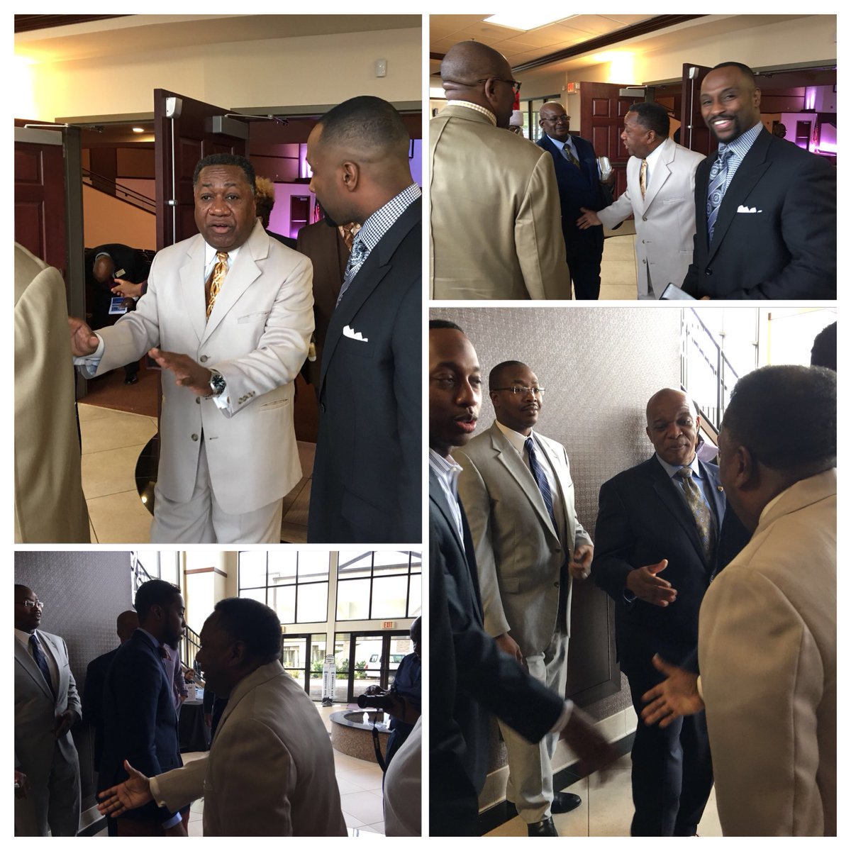 greatershilohbc's tweet photo. Our Pastor always takes the time to greet church members and friends between services. #weloveourchurch #32yearsofservice #weloveourpastor https://t.co/mYiVhjr2Cg
