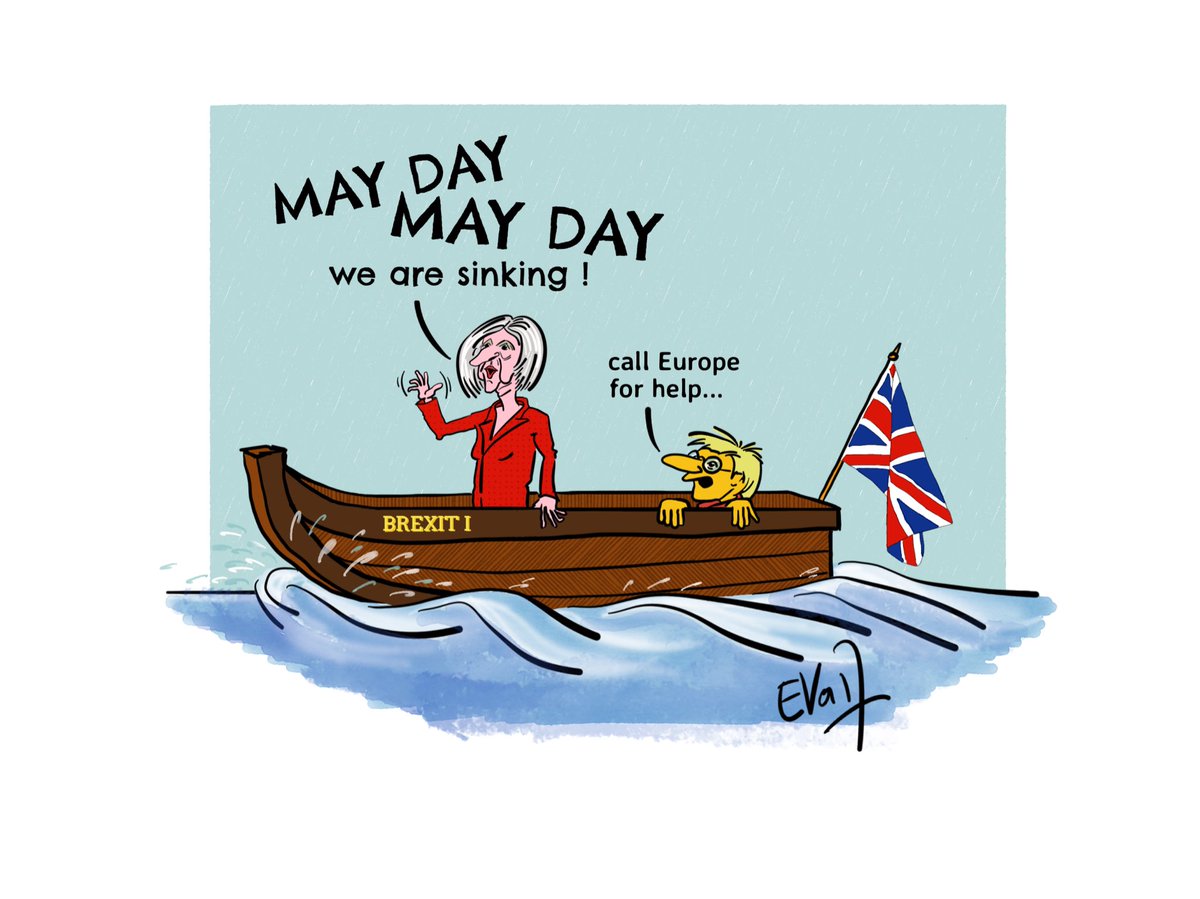 Eva Cartoon On Twitter A Sinking Ship Theresamay Brexit