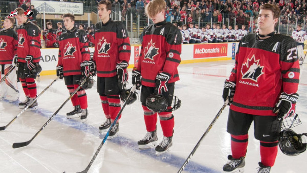 TheWHL's tweet photo. Six WHL players won silver with #CANRed at the #WorldU17 Hockey Challenge Saturday!
DETAILS 🇨🇦 | https://t.co/CbwolthX4z https://t.co/ws6HlvlIyf